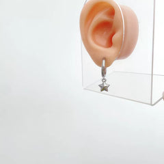 Hyunjin Star Stud Earrings Titanium Steel