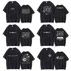 Retro KPOP FATE Logo Washed T-Shirt