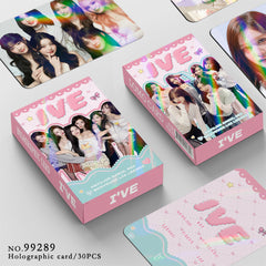 30PCS IVE Album Holographic Photocards