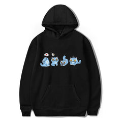KPDH Graphic Print Loose Hoodie