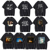 Unisex RM Kpop Poster Graphic Washed T-shirt