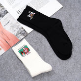 Leisure Kpop Cartoon Printed Socks