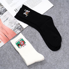 Leisure Kpop Cartoon Printed Socks