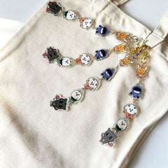 TXT Acrylic Cartoon String Pendant Keychain