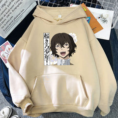 Unisex BSD Anime Print Pullover Hoodie