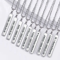 H2H Name Tag Titanium Steel Necklace