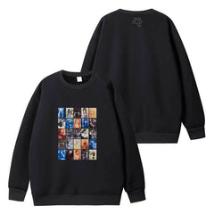 We Are Idle Pattern Zipper Hoodie Top