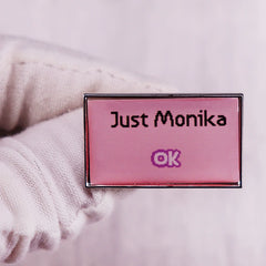 Game Just Monika OK Badge Pin