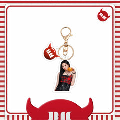 BM Logo Acrylic Keychain Bag Pendant