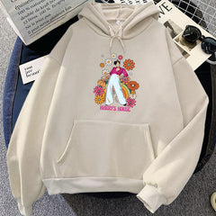 Casual House Flowers Graphic Hoodie