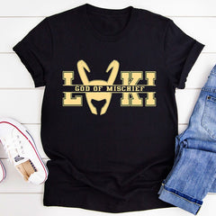Unisex Loki God of Mischief Casual Loose T-shirt