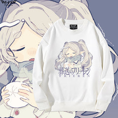 Women's Anime Print Crew Neck Sweatshirt