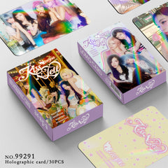 30PCS AE KISS N TELL Holographic Photocards