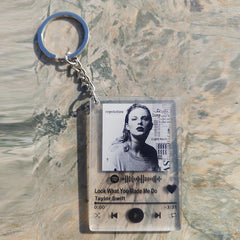 Taylor Song Lyrics Acrylic Keychain Pendant