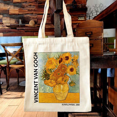 Van Gogh Oil Painting Canvas Shoulder Bag