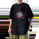 Unisex KPOP Logo Printed Crew Neck T-Shirt