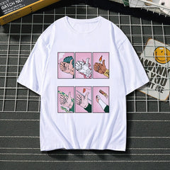 Jojo Anime Graphic Cotton Short Sleeve T-Shirt