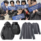 Unisex Kpop WALK THE LINE Loose Hoodie Shirt