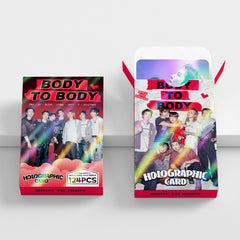 60PCS BODY TO BODY Flash Photocard Sticker