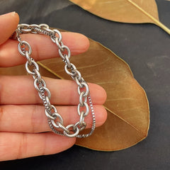 JAEHYUN Double Chain Titanium Steel Bracelet