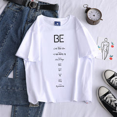 Trendy Kpop BE Cotton Short-sleeved T-shirt