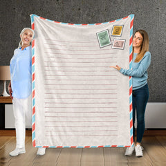 Envelope Letter Flannel Blanket
