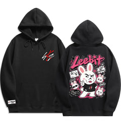Funny SKZ Graphic Printed Black Hoodie