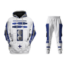 Trendy Unisex R2-D2 3D Print Cosplay Hoodie