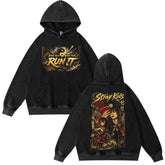 SKZ World Tour Run It Cotton Washed Hoodie Top