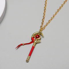 Anime Magic Wand Cos Keychain Necklace