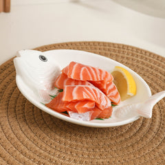 Creative Ceramic Salmon Sushi Plate