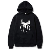 Trendy Spider Print Casual Loose Hoodie