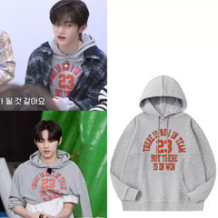 TAESAN Zhang Hao Letter Printed Pullover Hoodie