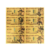 Anime Gold Foil Commemorative Bank Notes