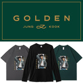 Kpop GOLDEN Short-sleeved Loose T-shirt