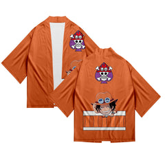 Zoro Anime Digital Print Kimono Cloak