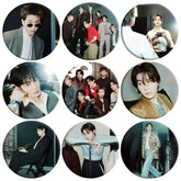 BANGTAN Magazine Cover Badge Mirror Keychain