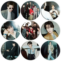 BANGTAN Magazine Cover Badge Mirror Keychain
