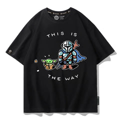Men's Mandalorian Print Cartoon T-Shirt