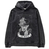 Vintage Anime JOJO Oversize Washed Hoodie