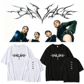 KPOP Album Savage Loose Shoulder Cotton T-Shirt