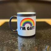 I'm Gay Rainbow Heat Change Funny Rude Mug