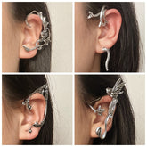 Dark Gothic Demon Dragon Earrings Ear Clips