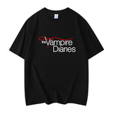 Unisex TVD Printed Loose Crew Neck T-Shirt