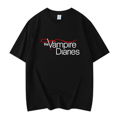 Unisex TVD Printed Loose Crew Neck T-Shirt