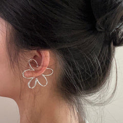 Flower Ear Bone Clips Niche Earrings