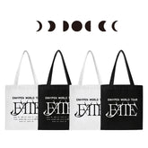 Kpop Letter Canvas Zipper Handbag