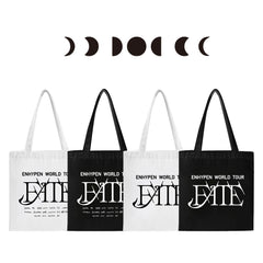 Kpop Letter Canvas Zipper Handbag