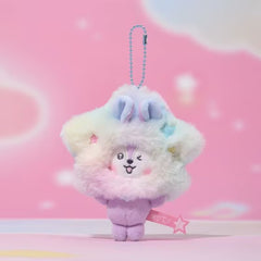 BANGTAN Tie-dye Star Plush Doll Keychain