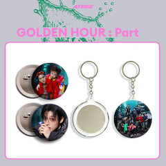 "GOLDEN HOUR: Part.5" Album Badge Mirror Keychain